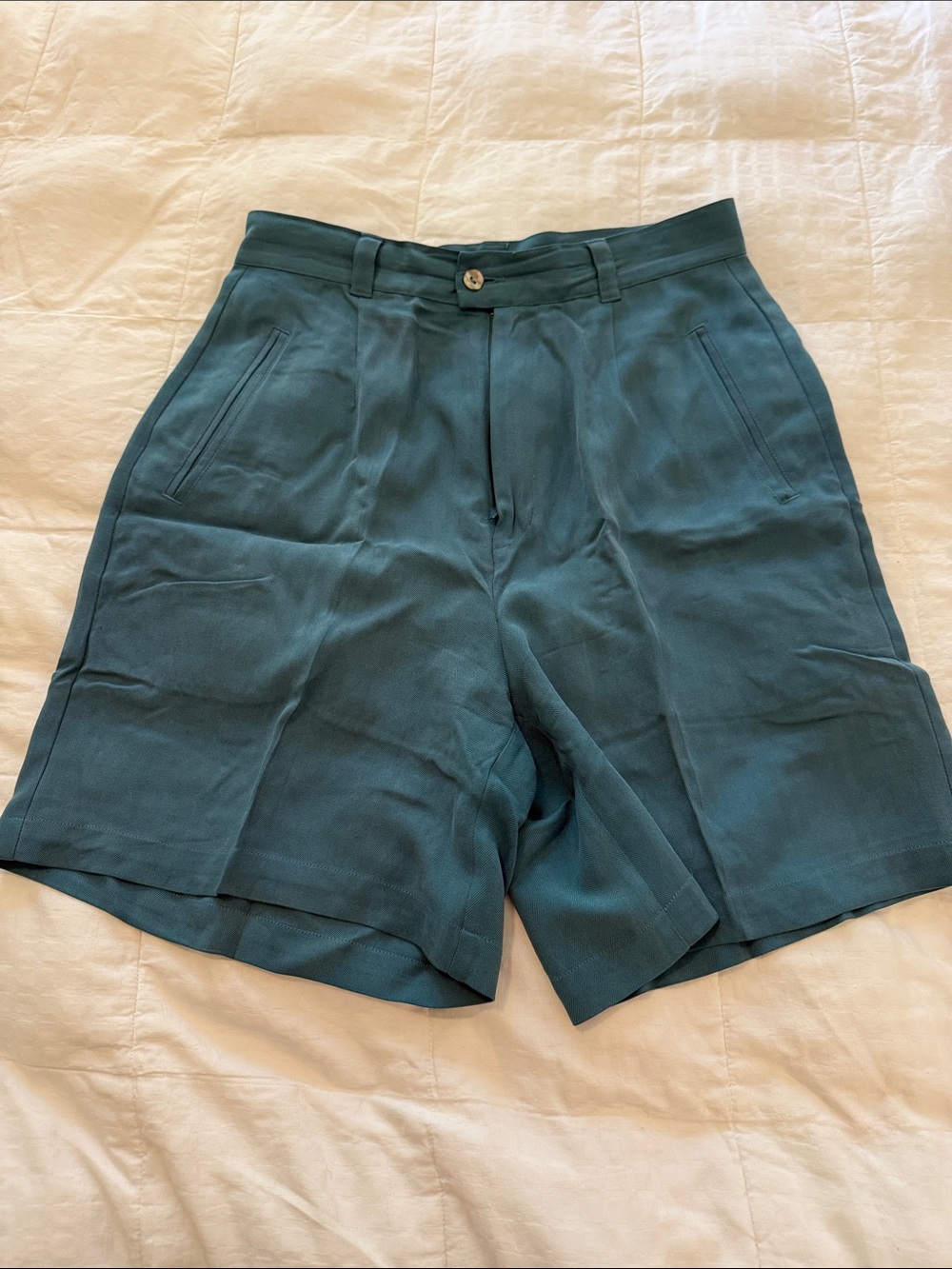 Tommy Bahama Silk Shorts in Seafoam Green